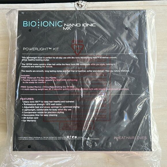 BIO IONIC Camo Corrusion Powerlight Hair Dryer Set BRAND NEW IN BOX GREA… - Picture 4 of 4